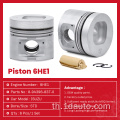 Auto Parts Engine Piston 6he1 8-94396-837-0 สำหรับ isuzu